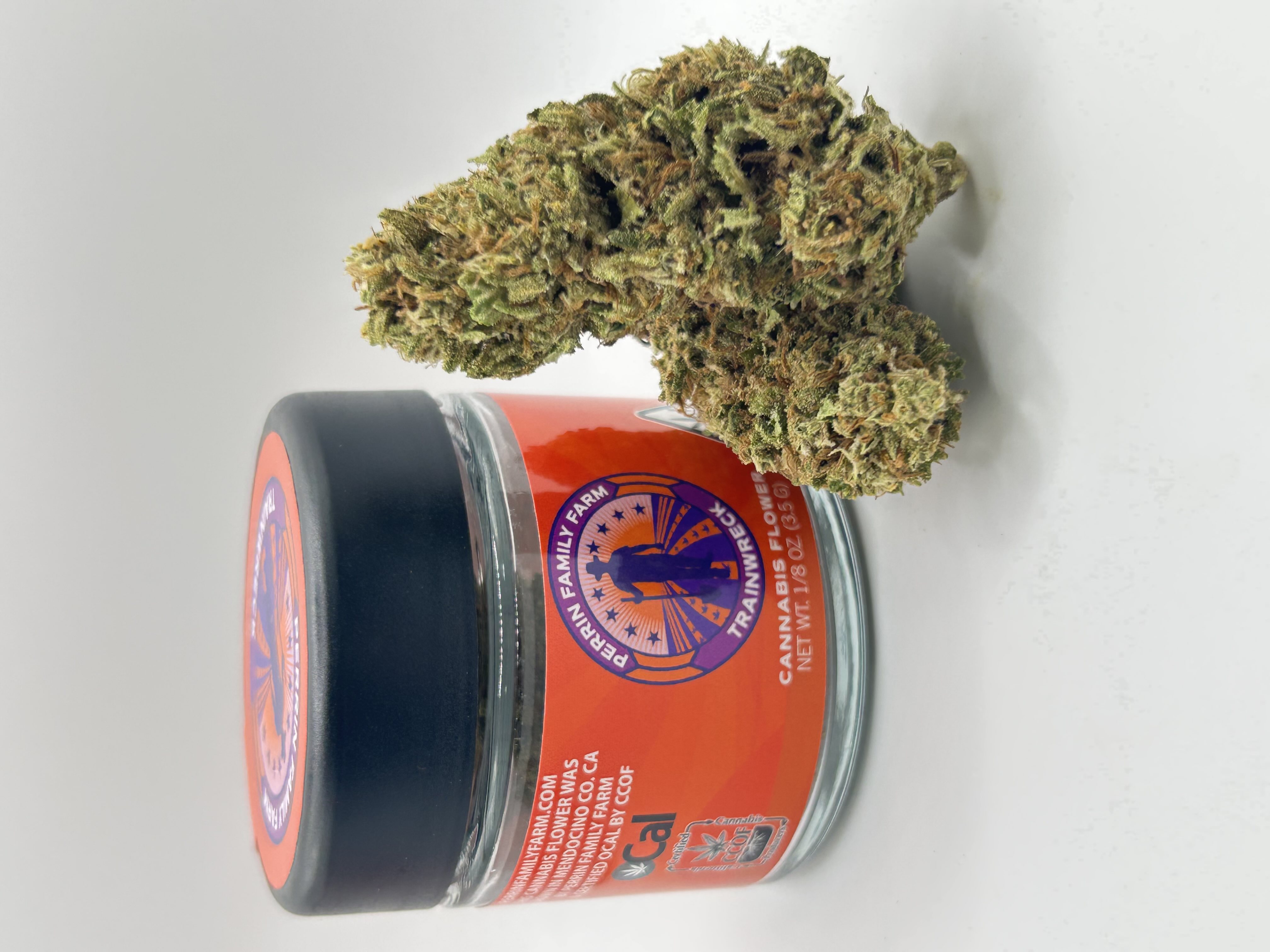 default image for Trainwreck 3.5g Flower from Perrin Family Farm