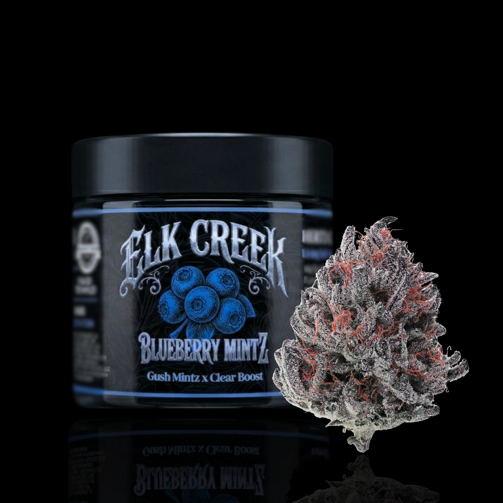 default image for Blueberry Mintz 1/8 OZ Jar from Elk Creek Genetics